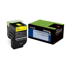 Original Lexmark 70C1HY0 Yellow Toner. New Sealed Box, We Ship Fast picture