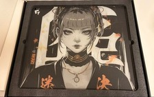 GLSSWRKS Akari Premium Glass Mousepad Gold Japan limited edition w/BOX Used k56 picture