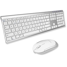 Macally Premium Bluetooth Keyboard and Mouse for Mac | Compatible Wireless Ap... picture