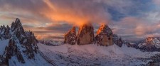 Landscape nature italy mountains sunset snow sky Custom Gaming Mat Desk picture