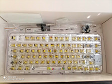 CoolKiller CK98 Frosty Weather Transparent RGB Mechanical Keyboard OLED picture