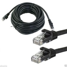 25FT 25feet CAT6 CAT6 RJ45 24AWG UTP Patch Cord Network Ethernet LAN Cable Black picture