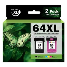 64 XL Ink Cartridge for HP Ink 64XL ENVY 5542 6255 6258 7130 7132 7164 7830 7855 picture