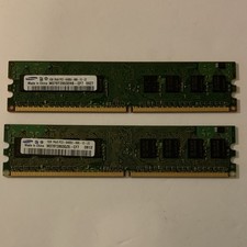 Samsung DDR2 DIMM 2GB (2x1GB) PC2-6400 240-Pin RAM M378T2863EHS-CF7 QZS-CF7 picture