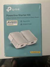 TP-Link AV600 Powerline Starter Kit White TL-PA4010 Plug And Play New In Box NIB picture