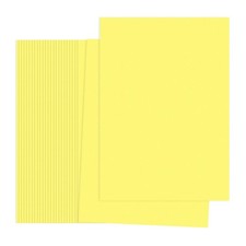Bright Yellow Color Copy Paper, 50 Sheets 11.7x8.3
