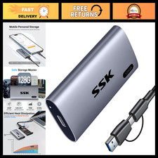 128GB Portable SSD External Hard Drive - Fast 550MB/s Read Speed, Compact Storag picture