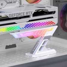 White ARGB GPU AntiSag Support Bracket 5V 3pin Graphics Video Card Brace picture