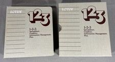 Vintage Lotus 1-2-3 Release 1A User Manual Binder with Floppy Disks IBM XT PC picture