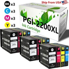 12PK PGI-2200 PGI2200 Ink Cartridge 2200XL for iB4120 MB5120 iB4020 Printer picture