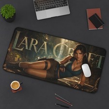 Tomb Raider Lara Croft Mouse Pad, Extended Gaming Desk Mat, XXL Pad picture