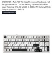 AULA F99 Custom Mechanical Keyboard Wireless Gaming Keyboard Hot Swappable RGB picture