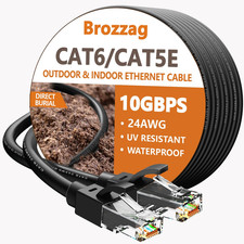 Ethernet Cable 150Ft Cat6 Cat5e Direct Burial Waterproof Outdoor LAN picture
