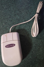 Vintage Belkin White 3-Button Combo Wired PS/2 Mouse F8E201 Working picture