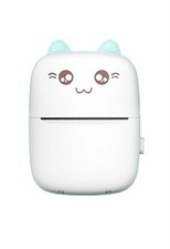 Thermal Handheld Mini Printer.  Cat character. Great for kids. No ink wireless picture