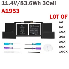 ❤️LOT OF Replace Battery For Apple MacBook Pro 15 A1990 2018 2019 A1953 83.6Wh picture
