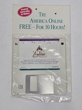 Vintage America Online Windows Version 1.1 Sealed in Package 3.5” Floppy Disk picture