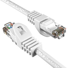 CAT6 Ethernet Network Cable RJ45 High Speed White LAN Internet Patch Cord lot picture