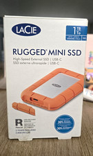 LaCie Rugged Mini SSD 1TB USB-C Shock/Water Resistant 2000MB/s Orange picture