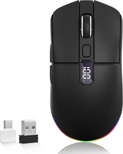 Rechargeable LED Wireless Mouse Tri-Mode Bluetooth 5.0/5.1 2.4G 2400 DPI Laptop picture