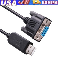 USB to RS232 Adapter with FTDI Chipset, 3ft USB 2.0 Male to RS232 Female DB9 picture