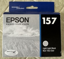 Genuine Epson T157920 157 Light Light Black Ink Cartridge R3000 OEM Sealed Box picture