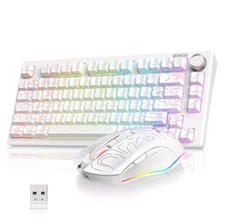 RedThunder K75 Wireless Keyboard and Mouse Combo, 75% Membrane, 4800DPI, Backlit picture