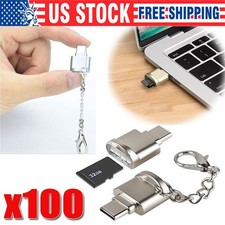 TypeC To Micro SD TF Card Reader OTG USB Adapter Converter For Samsung Phone LOT picture