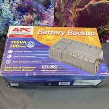 APC 350VA 200 Watts Backup ES Series 8 Power Outlets Data Line Protection picture