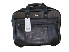Solo New York Macdougal Rolling Laptop Case 17.3 Inch- DK Brown NWT  picture