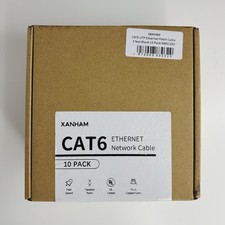 XANHAM Cat6 Ethernet Patch Cables 10 Pack NEW Sealed picture