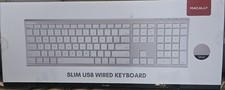 Keyboard USB Wired MACALLY Model:ACEKEYA NEW OPEN BOX picture