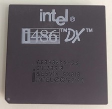 Intel i486 DX 33MHz CPU Processor A80486DX-33 SX810 Ceramic picture