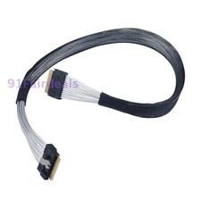 PCIE MCIO 5.0 8I to Slimline SAS 4.0 SFF-8654 8i 74P Data Transfer Cable 0.5/1M picture