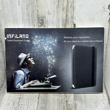 Infiland Tablet Keyboard Case Galaxy Tab A 10.1 - Black Magnetically Detachable picture