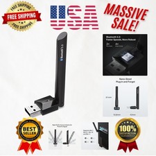 Bluetooth 5.3 USB Adapter - Long Range Receiver with Adjustable Antenna for PC picture