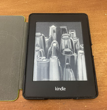 Kindle Paperwhite 6th Generation 4GB Black Factory Reset w/Cover Cord Bundle picture