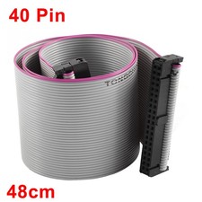 2.54mm Pitch 2x40P 40 Pin 40 Wire Female to Female IDC Flat Ribbon Cable 48cm picture