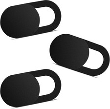 Webcam Cover 3 Pack 0.03 inch Ultra Thin Laptop iPhone iPad MacBook PC Black picture