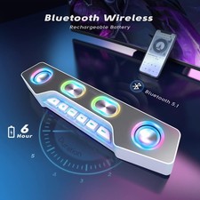 Fifine PC Speakers for Desktop, Bluetooth Computer Speakers Wireless for Gami... picture