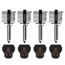 4-Pack Bamboo A1 mini/A1 Hotend Kit, 0.2/0.4/0.6/0.8mm Hardened Steel Nozzle for picture