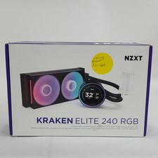 NZXT Kraken Elite 240 RGB 2x120mm AiO Liquid CPU Cooler - Matte Black *NO FAN* picture