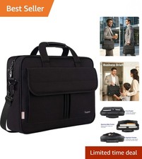Elegant 15.6 Inch Water-Resistant Laptop Bag: Perfect Business Briefcase for All picture