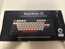 Keychron J1 Low Profile Wireless Mechanical Keyboard, 2.4 GHz Bluetooth QMK 75% picture