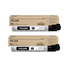2 Pack TN328K Black Toner Cartridge : TN328 TN-328 TN-328K AAV8130 High Yield... picture