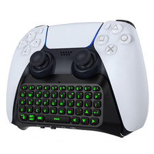 Wireless Controller Keyboard For PS5 Green Backlit Chatpad 47-Key QWERTY picture