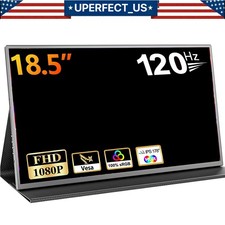 2025 Portable Monitor 18.5'' FHD HDMI USB C 120Hz Display Screen for Laptop PS5 picture