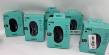 Lot of 6 Logitech M185 Wireless Mouse 2.4GHz with USB Mini Receiver (6x) picture