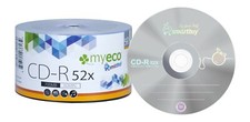 50 Pack MyEco CD-R CDR 52X 700MB 80Min Economy Logo Blank Recordable Media Disc picture