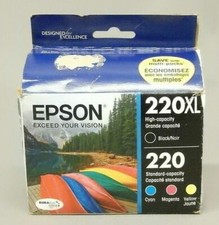 Epson T220XL-BCS 220XL and 220 Cartridge Ink - Black and Cyan/Magenta/Yellow picture